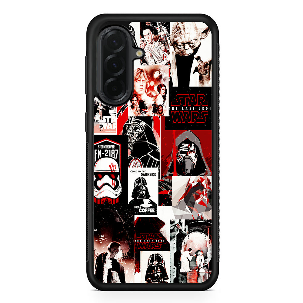 Star Wars Aesthetic Collage Samsung Galaxy A36 Case | Protective Rubber Cover