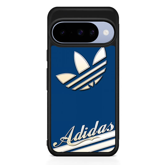 Adidas Stripe Royal Blue Google Pixel 10 Case | Google Pixel 10 Rubber Protective Case