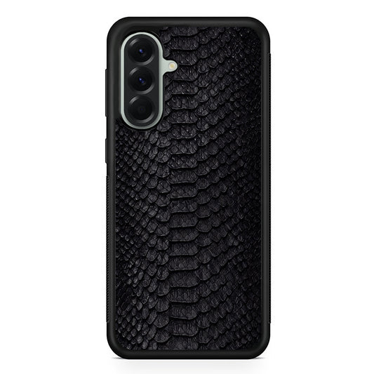 Black Snake Skin Pattern Samsung Galaxy A56 Case | Samsung Galaxy A56 Protective Rubber Case
