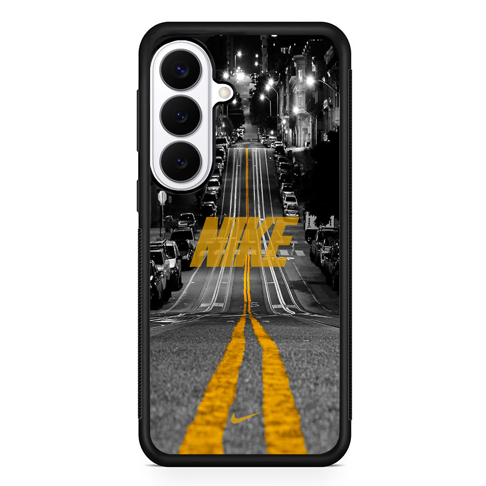 Nike Night Yellow Flames Samsung Galaxy S26 Plus Case | Stylish Protective Cover for Samsung Galaxy S26 Plus