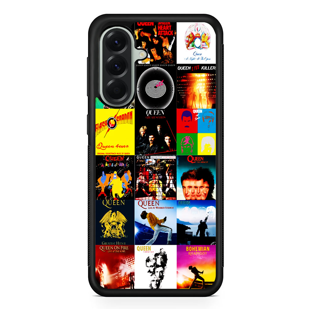 Queen Album Aesthetic Samsung Galaxy A56 Case | Samsung Galaxy A56 Protective Rubber Case
