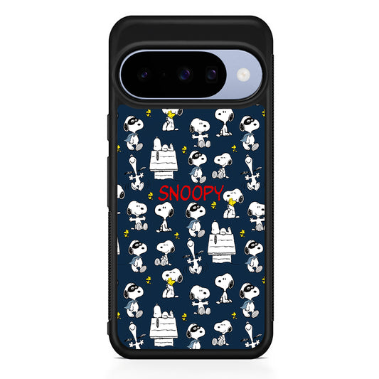 Snoopy All Activity Google Pixel 10 Case | Google Pixel 10 Rubber Protective Case