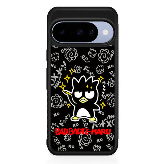 Badtz Maru Sanrio Black Google Pixel 10 Case | Google Pixel 10 Rubber Protective Case