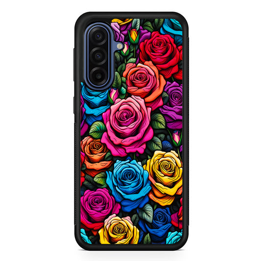 Colourful Roses Flowers Aesthetic Samsung Galaxy A17 Case | Slim Protective Phone Cover