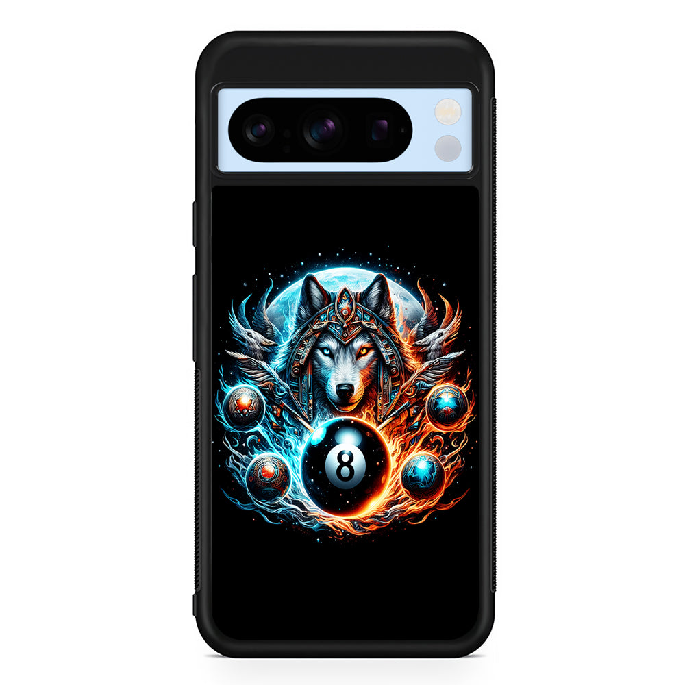 The Wolf Ball Number 8 Google Pixel 8 Pro Case | Slim Rubber Case for Google Pixel 8 Pro