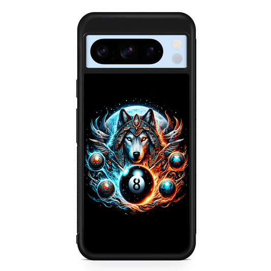 The Wolf Ball Number 8 Google Pixel 8 Pro Case | Slim Rubber Case for Google Pixel 8 Pro