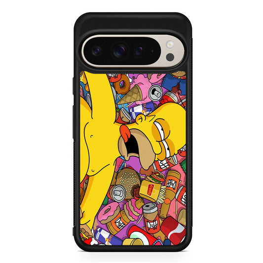 Homer Simpson Faint From Being Full Google Pixel 9 Pro Case | Slim Protective Cover