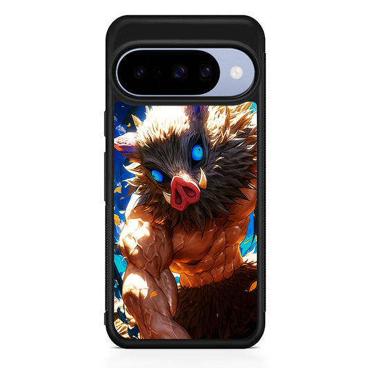 Demon Slayer Inosuke Wild Boar Mask Google Pixel 10 Case | Google Pixel 10 Rubber Protective Case