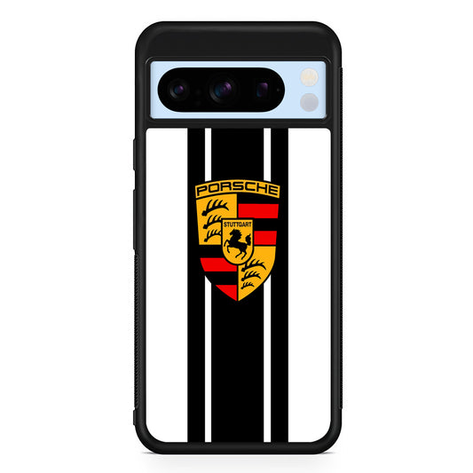 Porsche Stripe White Emblem Google Pixel 8 Pro Case | Premium Protective Case for Google Pixel 8 Pro