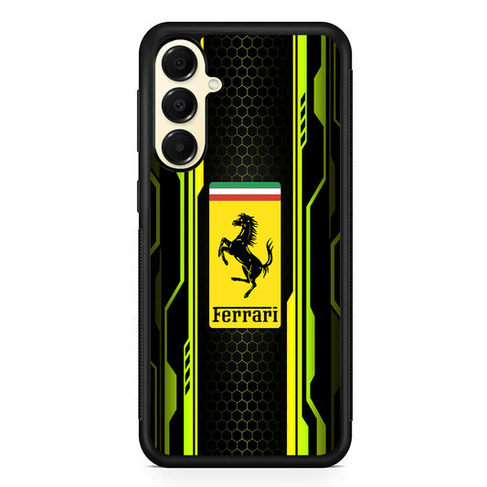 Ferrari Yellow System Line Samsung Galaxy A16 Case | Slim Rubber Case for Samsung Galaxy A16