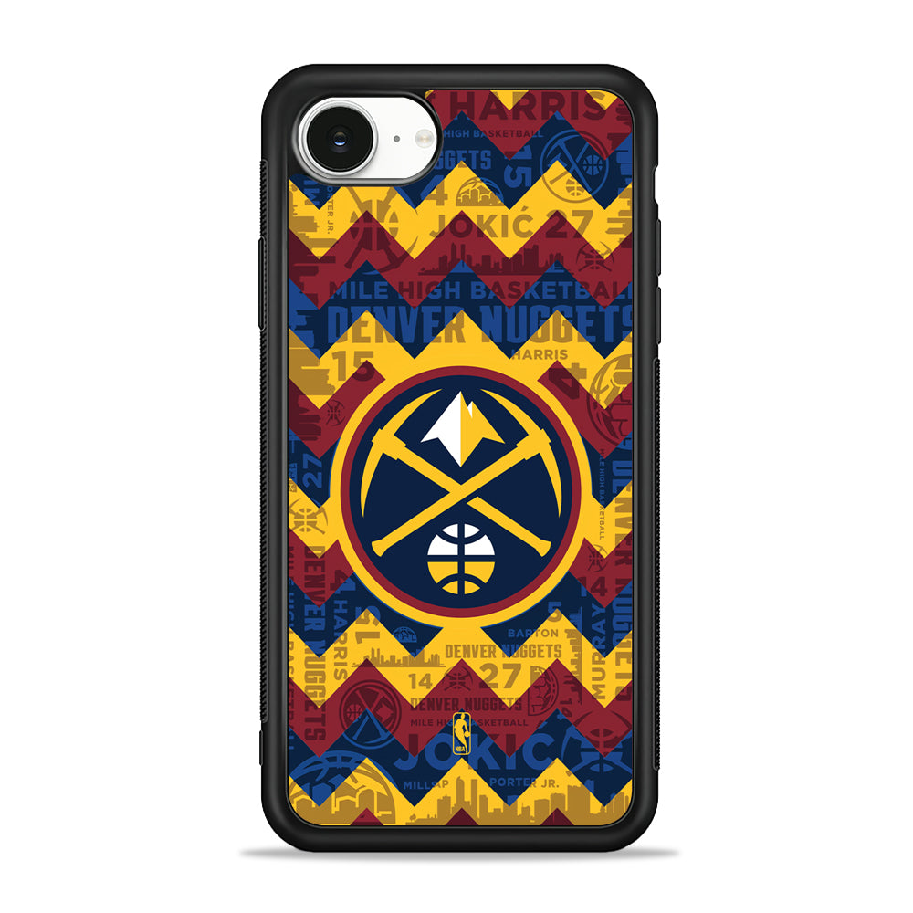NBA Denver Nuggets Chevron iPhone 16e Case | Protective Phone Cover