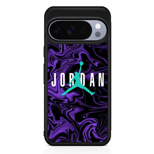 Air Jordan Purple Abstract Google Pixel 10 Pro Case | Slim Google Pixel 10 Pro Rubber Case
