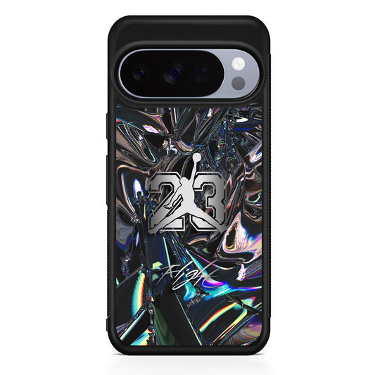 Air Jordan Abstract Mirror Backdrop Google Pixel 10 Pro Case | Slim Google Pixel 10 Pro Rubber Case