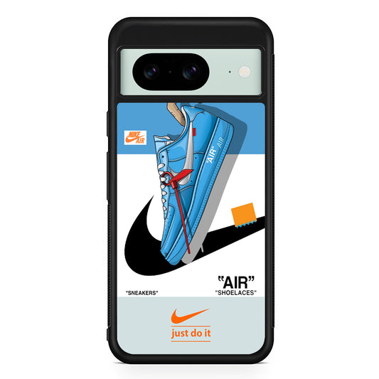 Nike Sneakers Max Google Pixel 8 Case | Slim Rubber Case for Google Pixel 8