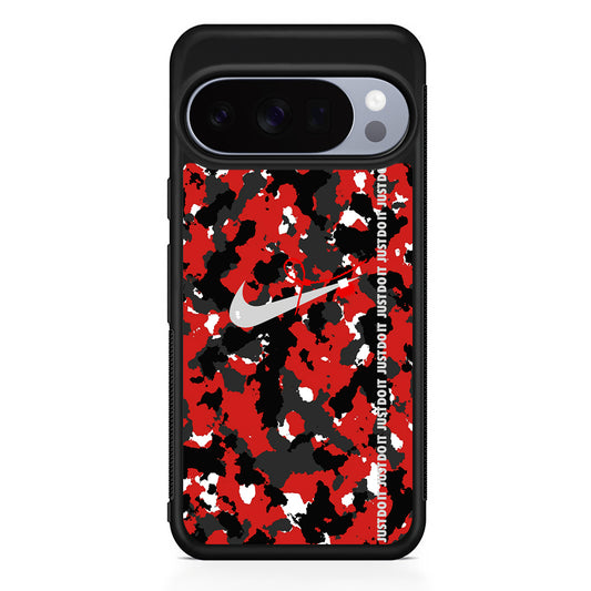 Nike Red Splash Camouflage Google Pixel 10 Pro Case | Protective Google Pixel 10 Pro Cover
