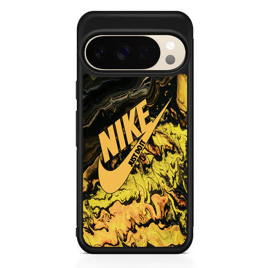 Nike Marble Yellow Liquid Google Pixel 10 Pro XL Case | Durable Google Pixel 10 Pro XL Cover
