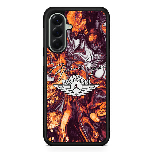 Air Jordan Luxe Signature Marble Samsung Galaxy A56 Case | Samsung Galaxy A56 Rubber Protective Case
