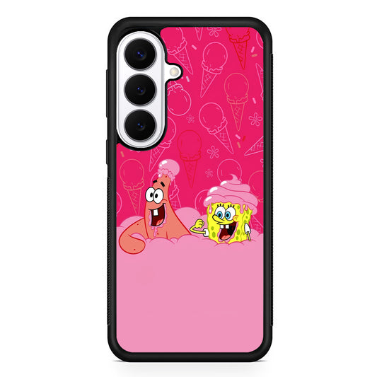 Spongebob and Patrick Eating Ice Cream Samsung Galaxy S26 Plus Case | Slim Protective Cover for Samsung Galaxy S26 Plus
