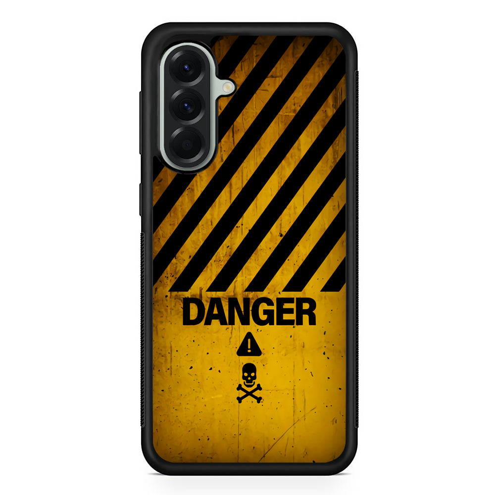 Danger Symbol Samsung Galaxy A56 Case | Samsung Galaxy A56 Protective Rubber Case
