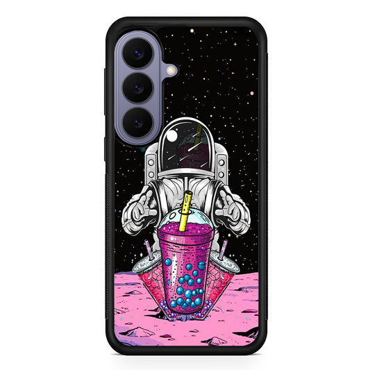 Astronaut and Bubble Ice Samsung Galaxy S26 Case | Durable Rubber Case for Samsung Galaxy S26