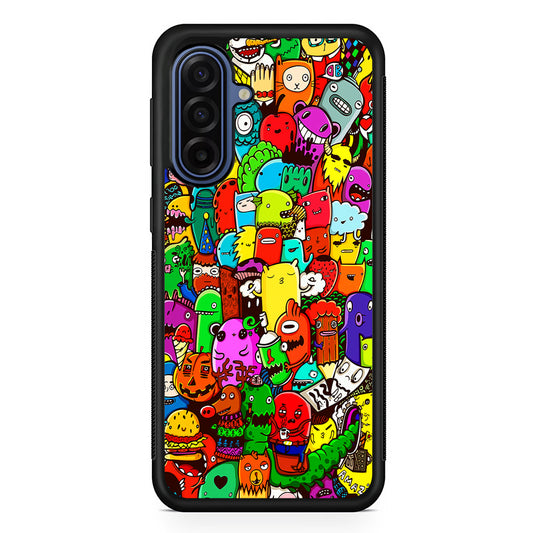 Cartoon Doodle Drawing Art Samsung Galaxy A17 Case | Slim Protective Phone Cover