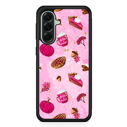 Thanksgiving Pink Aesthetic Samsung Galaxy A56 Case | Samsung Galaxy A56 Protective Rubber Case