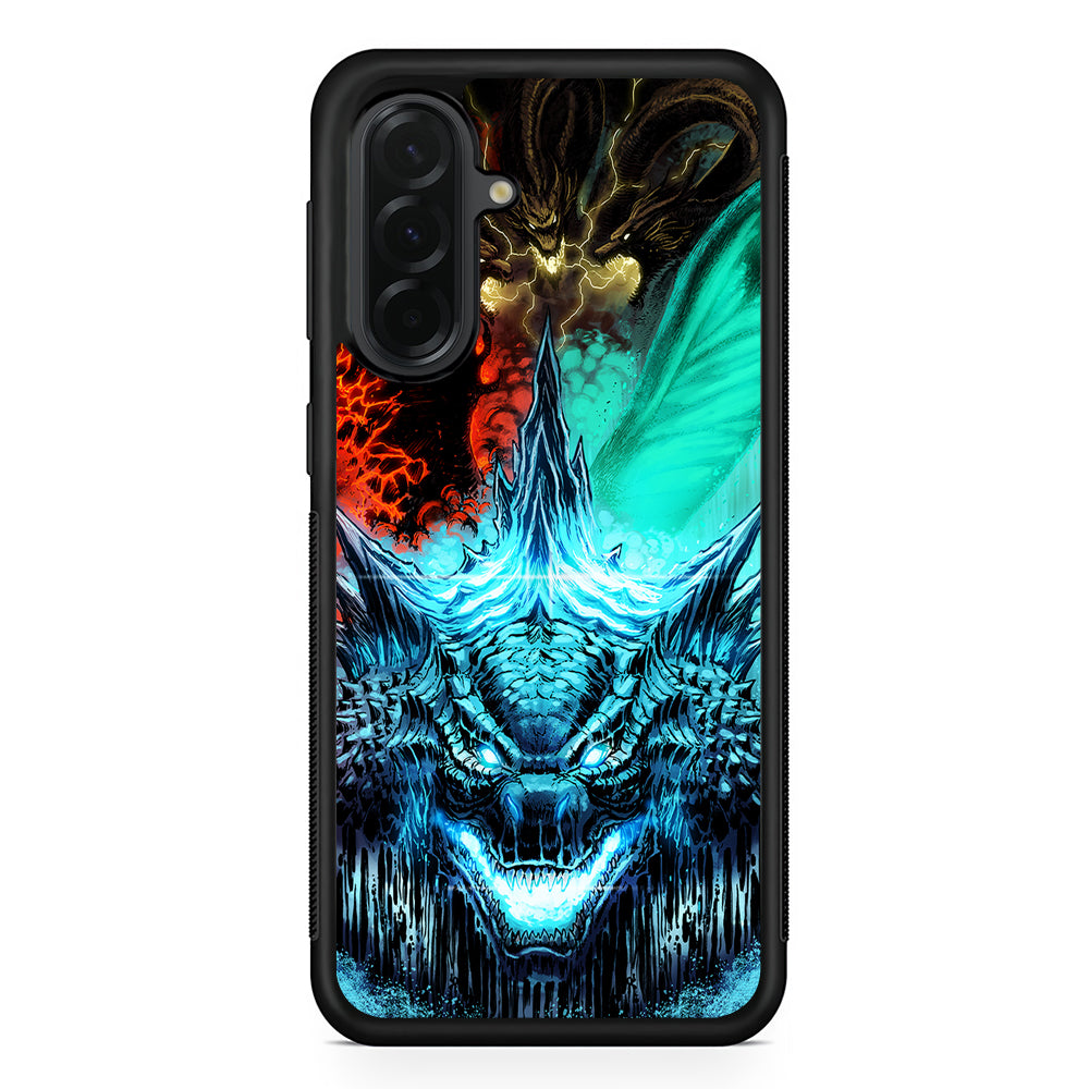 Godzilla and Kaiju Samsung Galaxy A36 Case | Protective Rubber Cover
