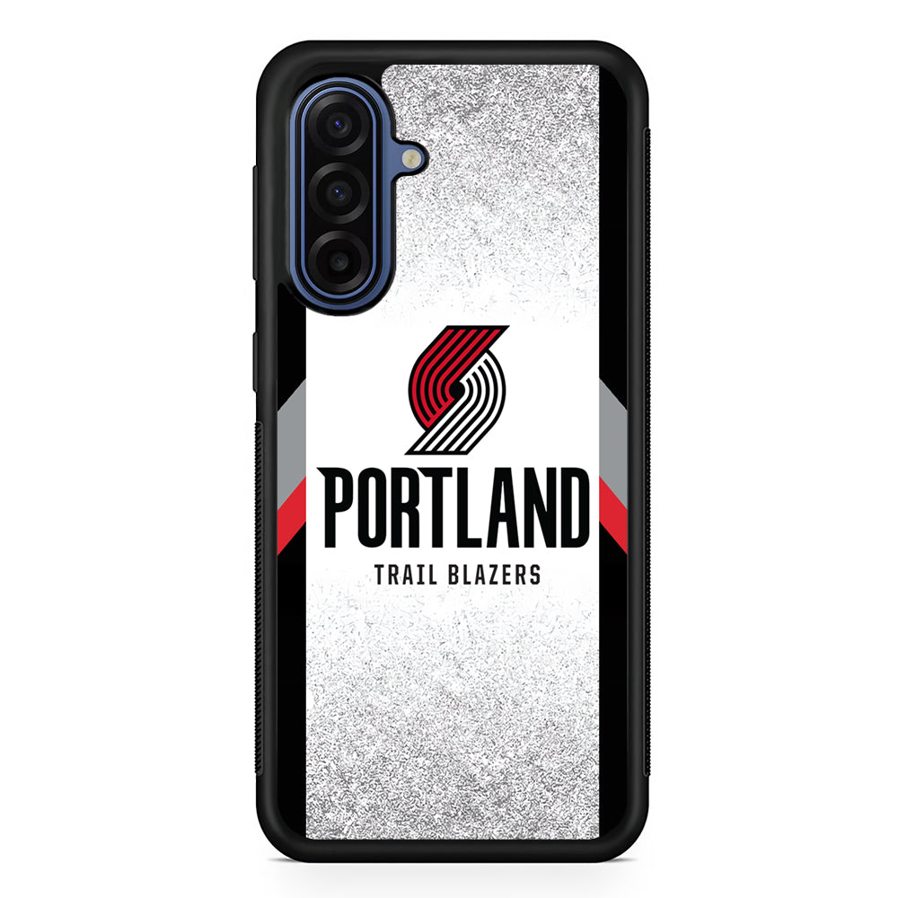 NBA Portland Trail Blazers Silver Samsung Galaxy A17 Case | Slim Protective Phone Cover