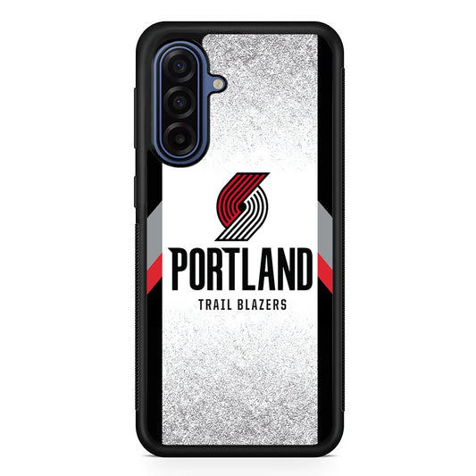 NBA Portland Trail Blazers Silver Samsung Galaxy A17 Case | Slim Protective Phone Cover