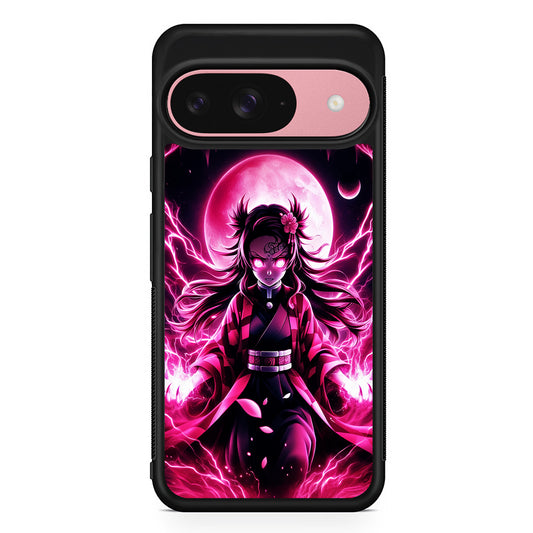 Demon Slayer Nezuko Battle Mode Google Pixel 9 Case | Google Pixel 9 Protective Rubber Case