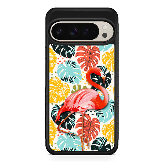 Flamingo Stand in Beauty Google Pixel 9 Pro Case | Slim Protective Cover