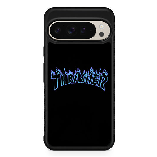 Thrasher Blue Flame Google Pixel 9 Pro Case | Slim Protective Cover