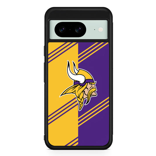 NFL Minnesota Vikings Logo Google Pixel 8 Case | Durable Protective Cover for Google Pixel 8