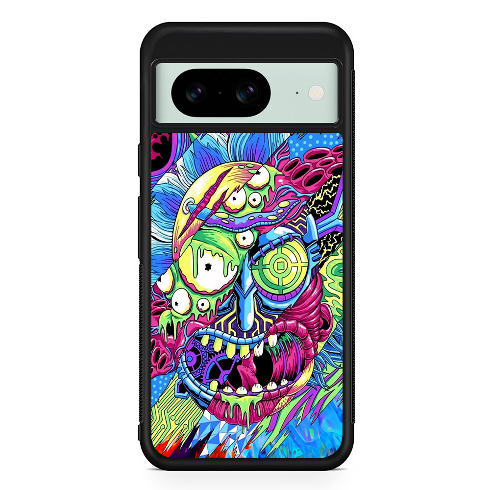 Rick Colour Trippy Google Pixel 8 Case | Durable Protective Cover for Google Pixel 8
