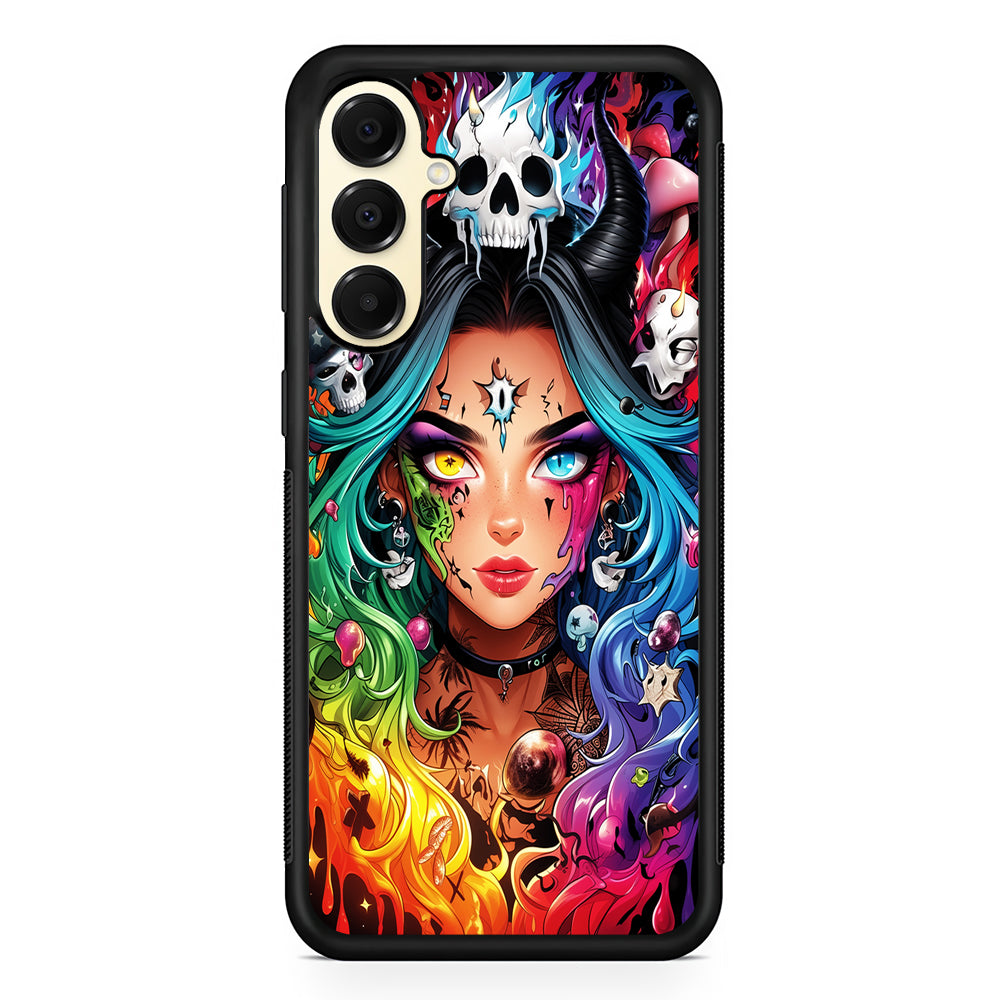 Anime Witch Girl Art Samsung Galaxy A16 Case | Slim Rubber Samsung Galaxy A16 Case