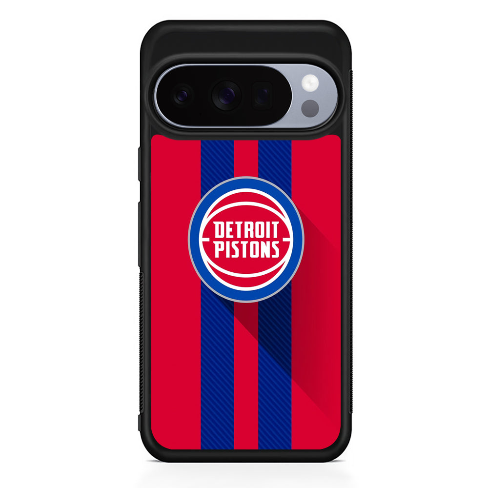 NBA Detroit Pistons Victory Ball Google Pixel 10 Pro Case | Google Pixel 10 Rubber Protective Case