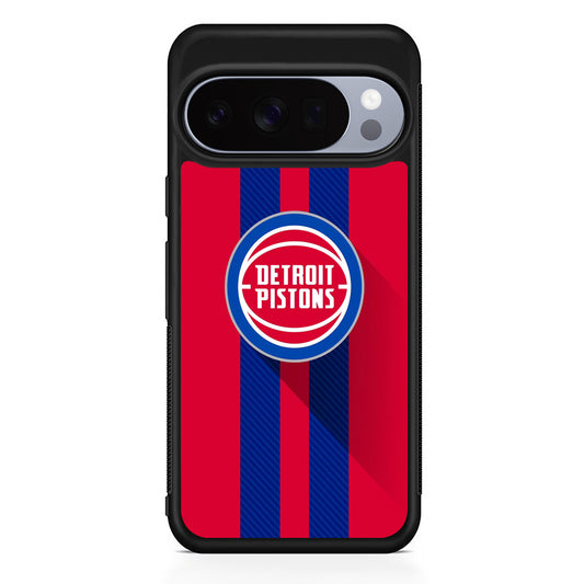 NBA Detroit Pistons Victory Ball Google Pixel 10 Pro Case | Slim Google Pixel 10 Pro Rubber Case