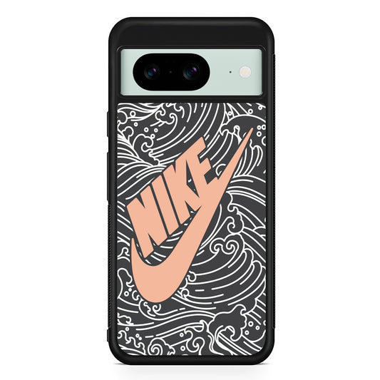 Nike Wave Pattern Google Pixel 8 Case | Slim Rubber Case for Google Pixel 8