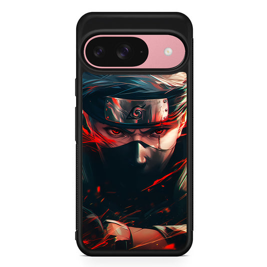 Kakashi Hatake Fighting Mode Google Pixel 9 Case | Google Pixel 9 Protective Rubber Case
