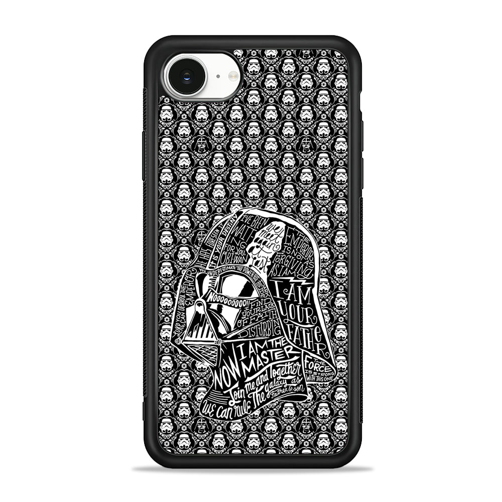 Star Wars Dart Vader Pattern iPhone 16e Case | Protective Phone Cover