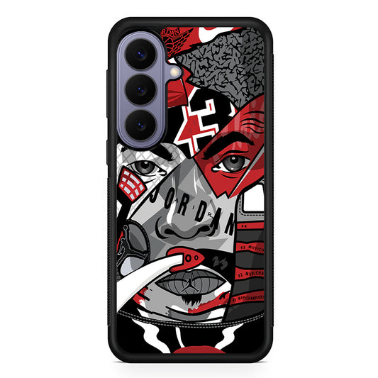 Air Jordan Warrior's Eyes Samsung Galaxy S26 Case | Slim Protective Rubber Case for Samsung S26