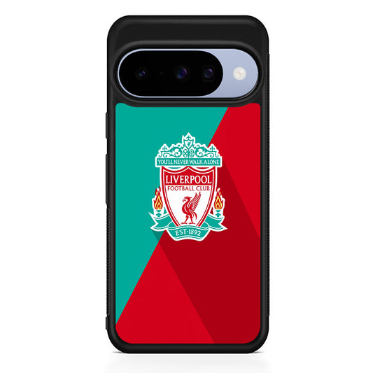 Liverpool FC Green Red Google Pixel 10 Case | Google Pixel 10 Rubber Protective Case