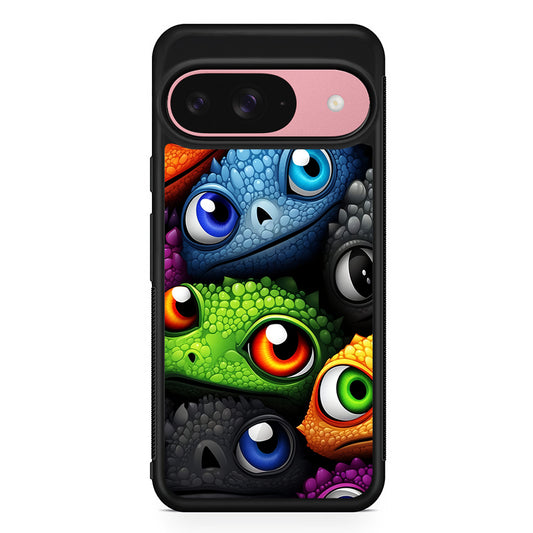 Reptile Eye Cartoon Google Pixel 9 Case | Google Pixel 9 Protective Rubber Case