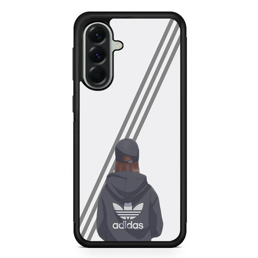 Adidas Girl Hype Stripe Samsung Galaxy A56 Case | Samsung Galaxy A56 Rubber Protective Case