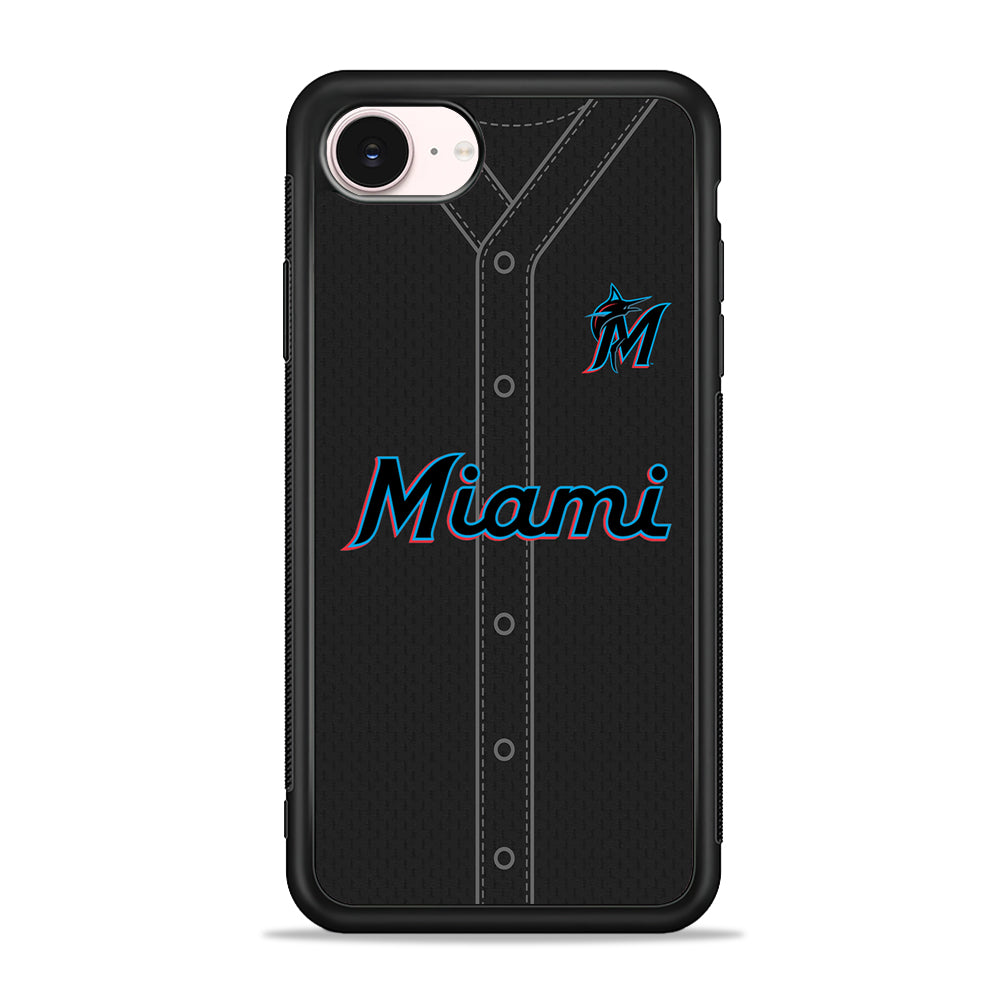 MLB Miami Marlins Jersey iPhone 17e Case - Silicone Case