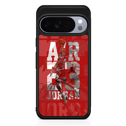 Air Jordan Silver Light Google Pixel 10 Pro Case | Slim Google Pixel 10 Pro Rubber Case