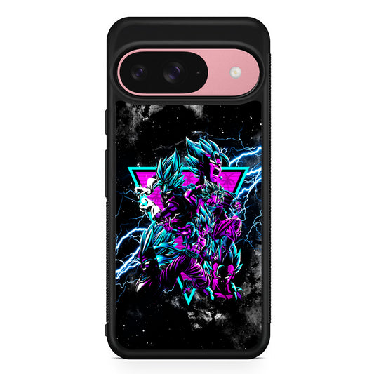 Dragon Ball Triangle of Force Google Pixel 9 Case | Google Pixel 9 Protective Rubber Case