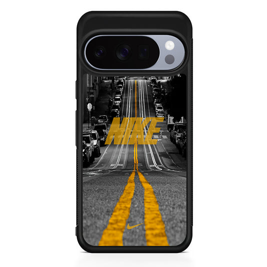 Nike Night Yellow Flames Google Pixel 10 Pro Case | Protective Google Pixel 10 Pro Cover