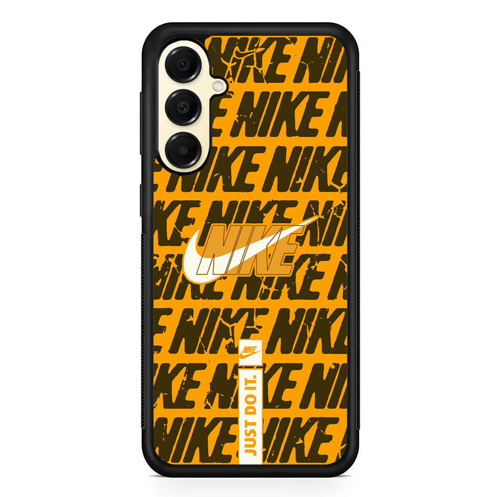Nike Patern in Yellow Samsung Galaxy A16 Case | Custom Protective Samsung Galaxy A16 Case