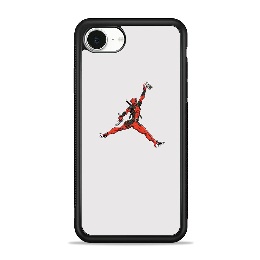 Jordan Deadpool Meme White Milk iPhone 16e Case - Slim Silicone Case